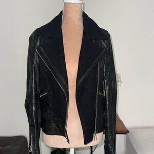 Guess by Marciano 100% Leather Moto Jacket